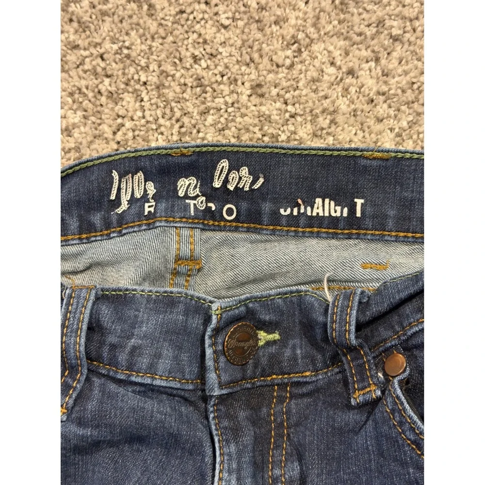 Wrangler Jeans Mens 30x34 Blue Retro Straight Leg Stretch Dark Wash 88MWZDW